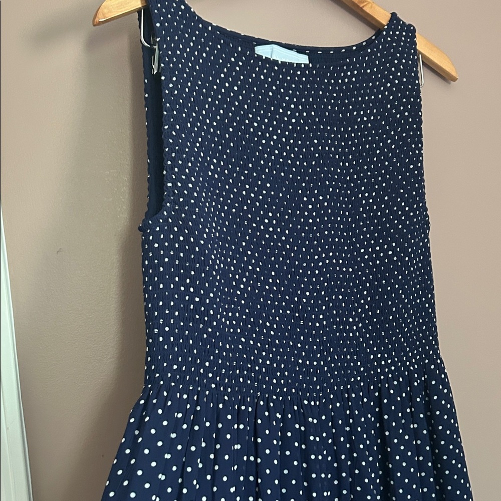 Hill House Navy Blue Polka Dot Cosima Dress - Picture 5 of 11